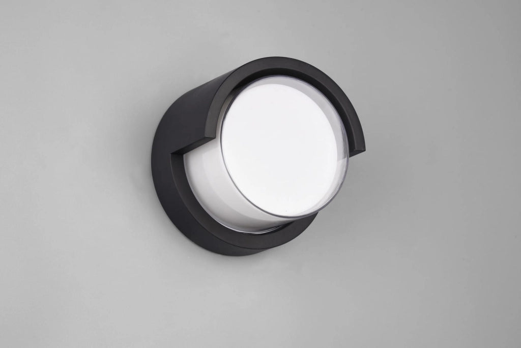 Applique da esterno PUNO nera LED 8W 3000K IP54 RL
