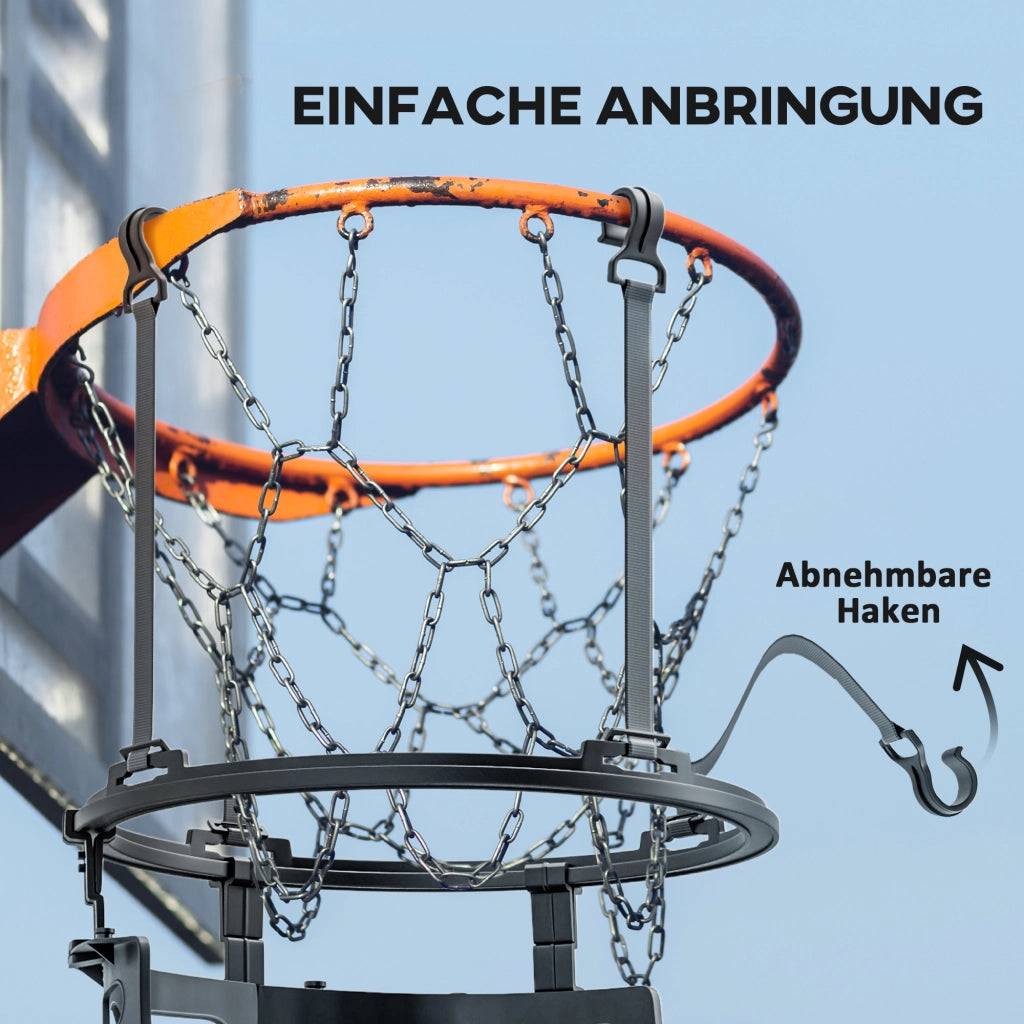 Cestino da basket regolabile in altezza 360¡ã ¨C zephmum ¨C Nero 35.6x35.6x75.5 cm