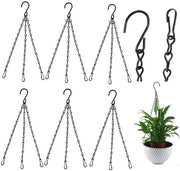 Kit di catenaccio per piante - 6 pezzi - Catenaccio metallico - Catenaccio appeso - Robusto e duraturo - 33 cm di lunghezza - Catenaccio appeso