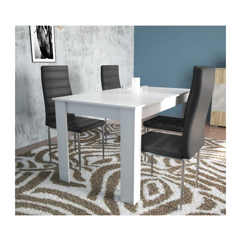 TAVOLO FISSO CM 80X138XH.75 BIANCO LUCIDO- 1,0 pz