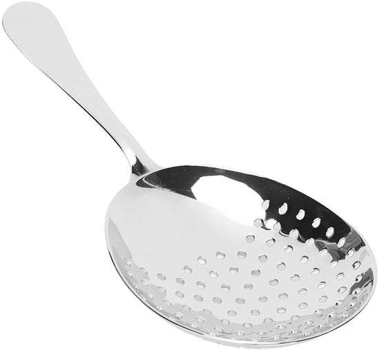 Setacciatore multifunzionale per cocktail in acciaio inossidabile - Skimmer lepel con setaccio - Ideale per cocktail - Zinco