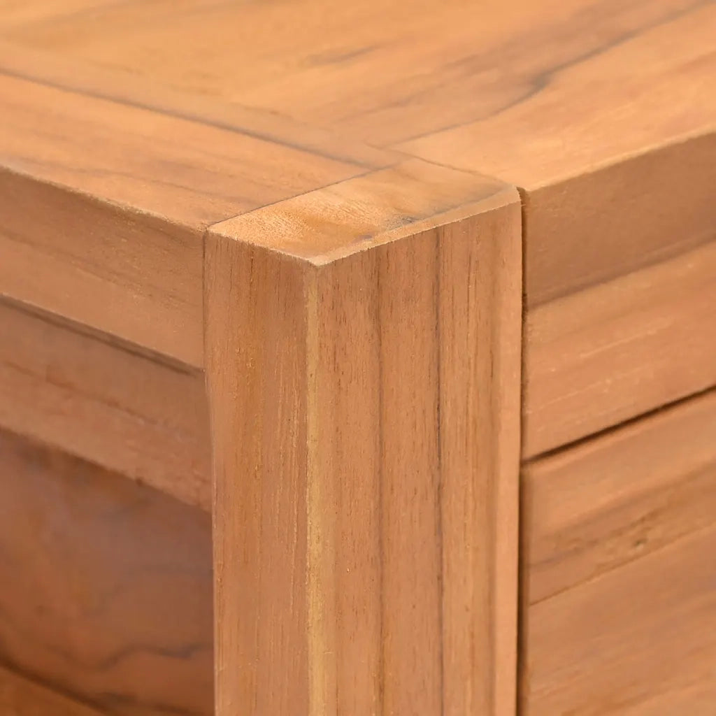 Scrivania con 2 Cassetti 100x40x75 cm Legno di Teak Riciclato cod mxl 71053