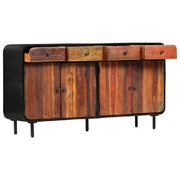 Credenza in Legno Massello di Recupero 140x35x76 cm 282885