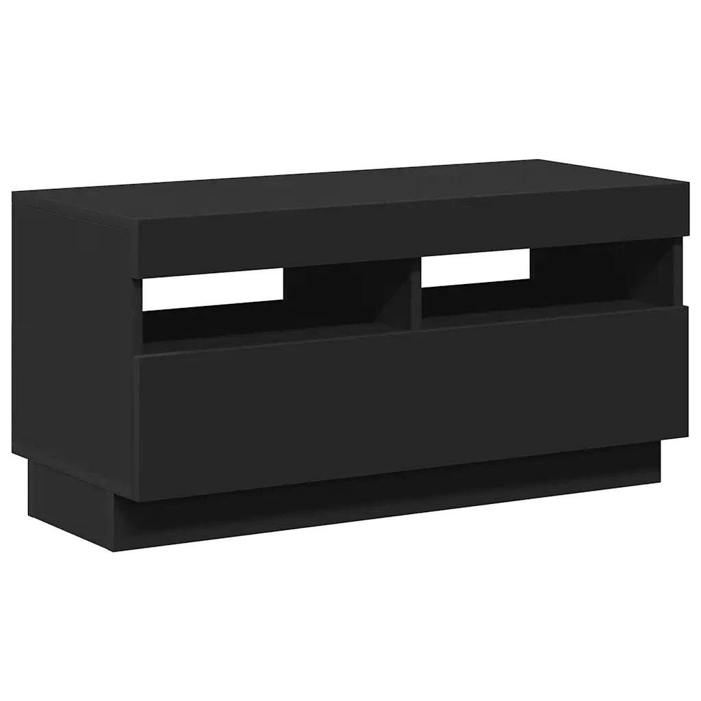 Mobile Porta TV con Luci LED Nero 80x35x40 cm 804446