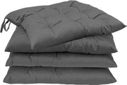 Set di 4 cuscini per sala da pranzo - Cuscini coprenti - Cuscini quadrati lussuosi - 40x40cm - Grigio antracite