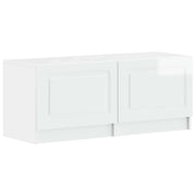 Mobile TV Bianco Lucido Legno ingegnerizzato 897779