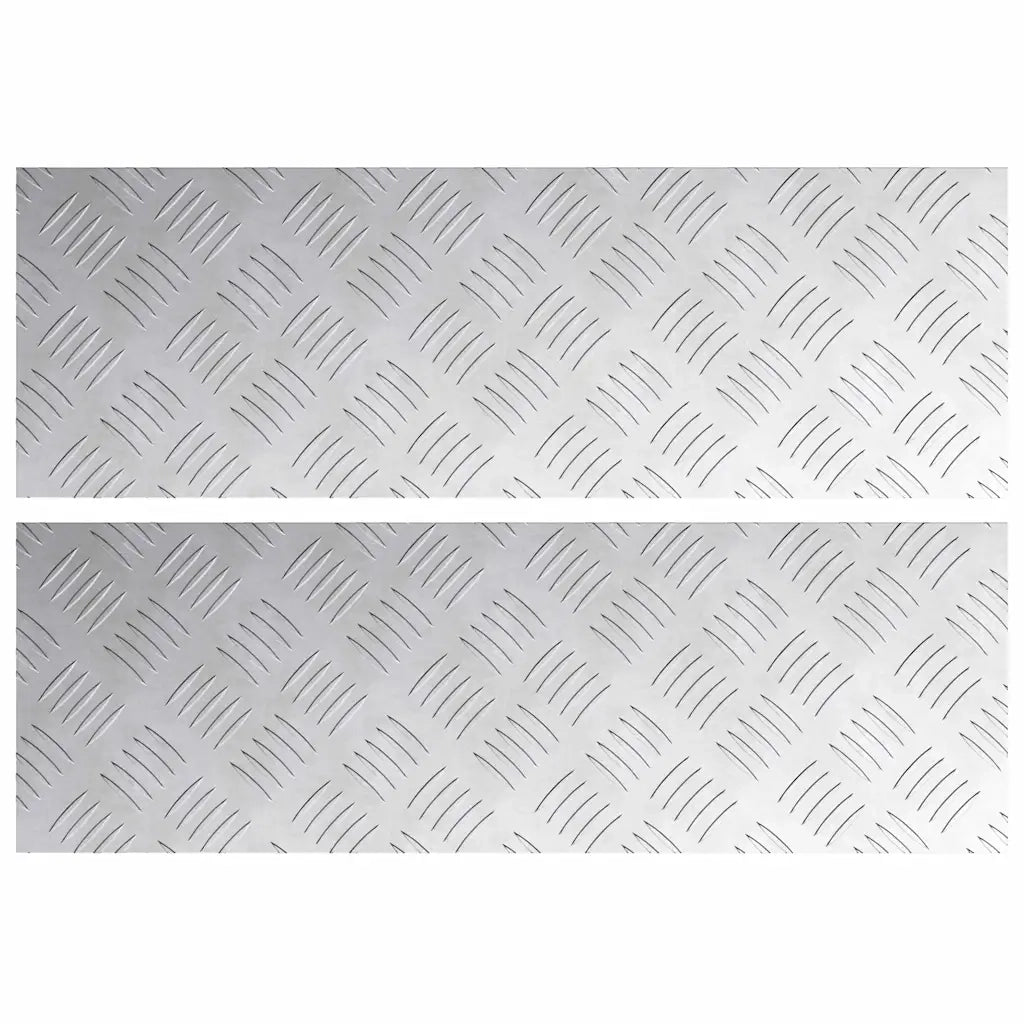 Gradini per Scale 2 pcs Argento 60 x 20 cm Alluminio 4104251