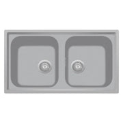Plados atlantic 86-20 lavello montato su piano rettangolare ultrametal - 8032424009996