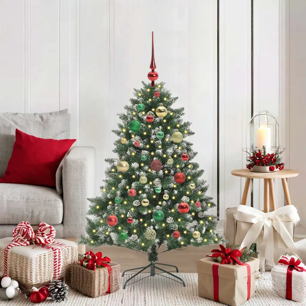 Albero di Natale artificiale con 150 LED Verde 120 cm
