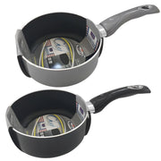 MAURY'S CHEF INDUCTION CASSERUOLA CON MANICO E FONDO IN TECNOLOGIA XYLAN 16 CM