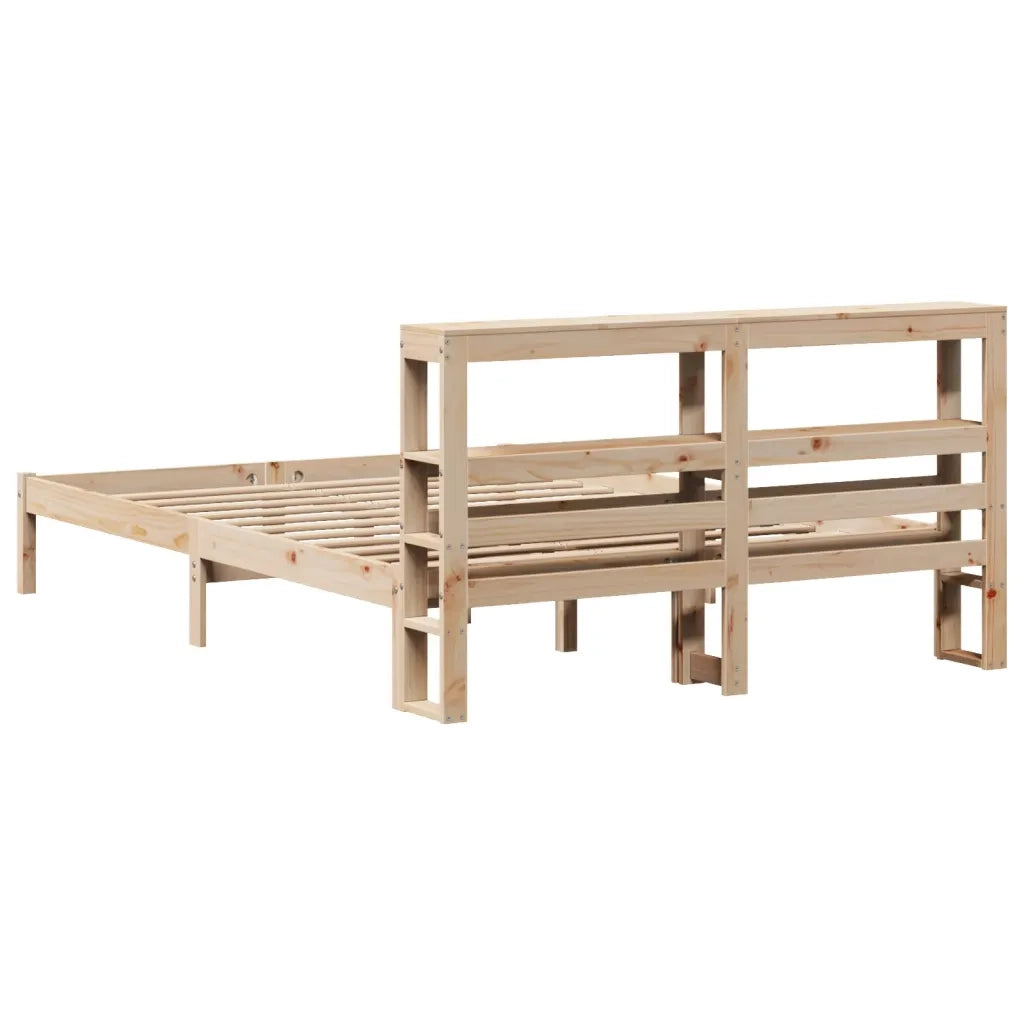 Letto senza Materasso 160x200 cm in Legno Massello di Pino
