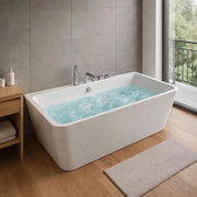 Vasca freestanding idromassaggio in acrilico con 8 air jet e luce led *** misure 170x75x58 cm, confezione 1