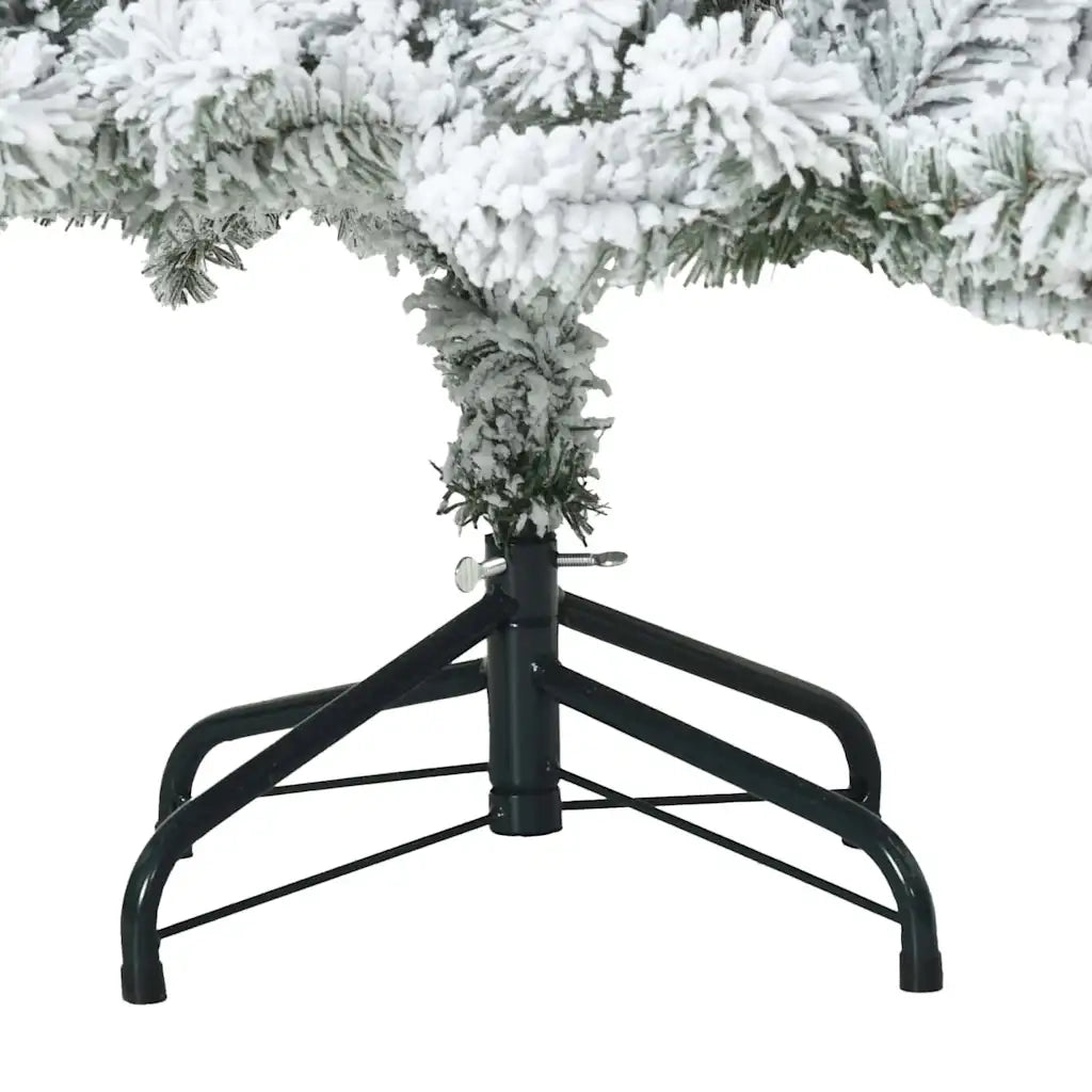 Albero di Natale Artificiale-Albero Natalizio con Rami Pieghevoli Bianco 150 cm 195296