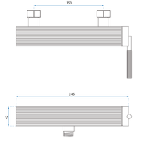 Rubinetto Doccia Rea Argon Brush Copper