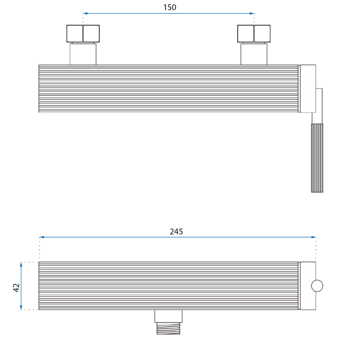 Rubinetto Doccia Rea Argon Brush Copper