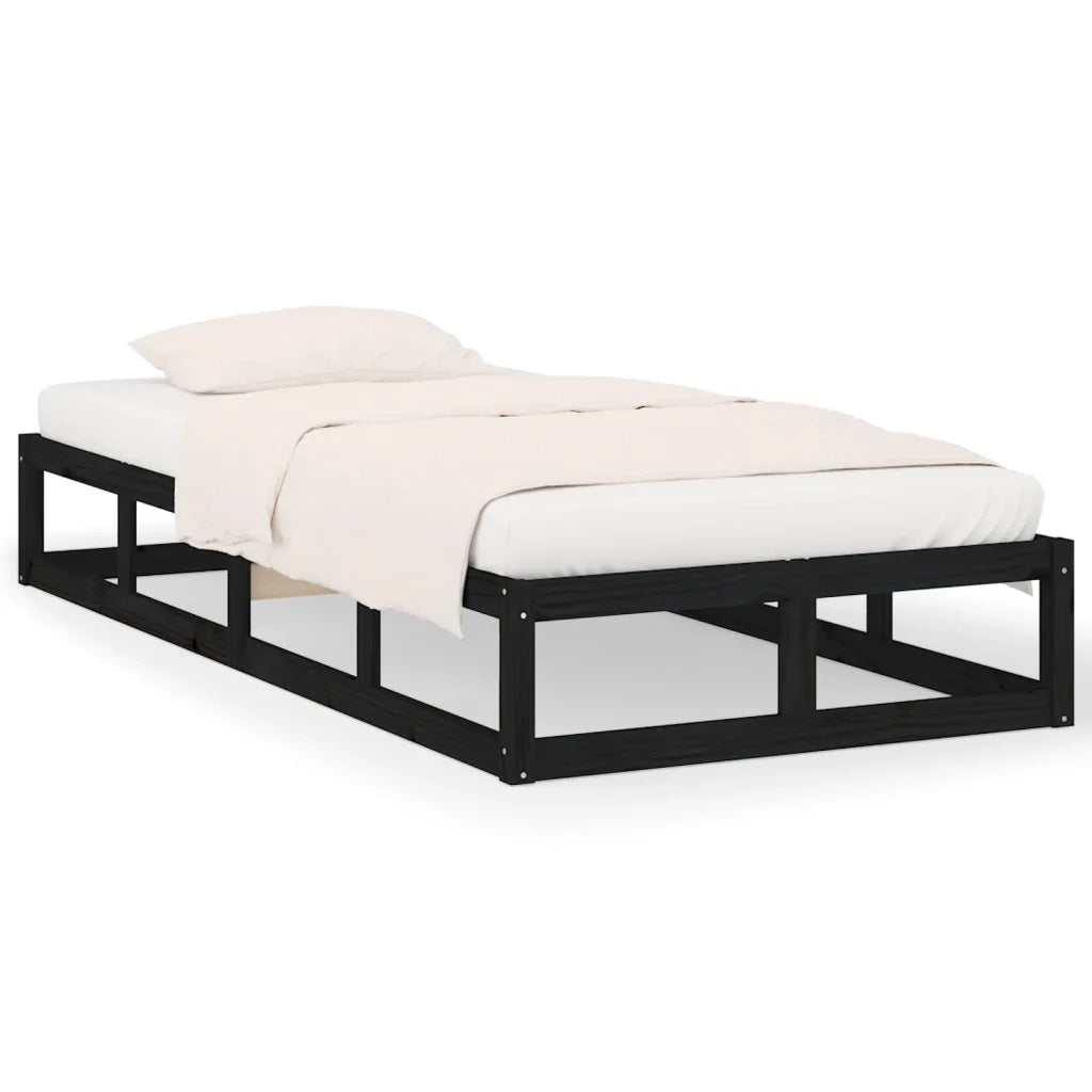 Giroletto Nero 90x200 cm in Legno Massello cod mxl 62234