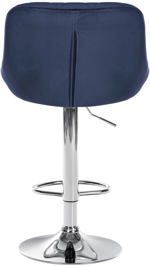 2er Set Barhocker Lazio Samt chrom
