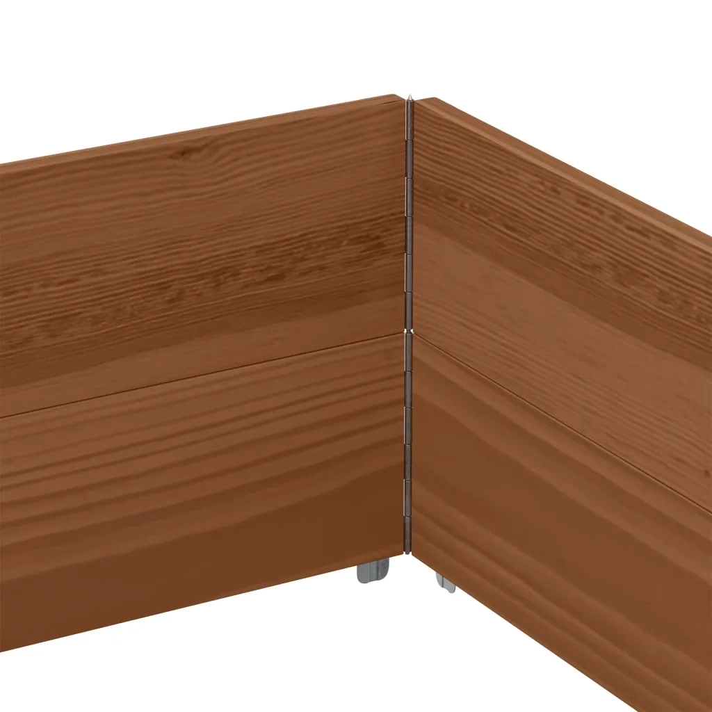 Paretali per Pallet 2pz Marroni 150x100cm Legno Massello Pino 4010308