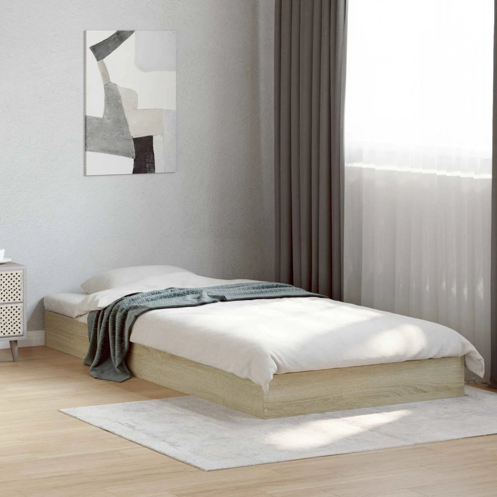 Struttura letto a pavimento Rovere Sonoma 80 x 200 cm 8009076
