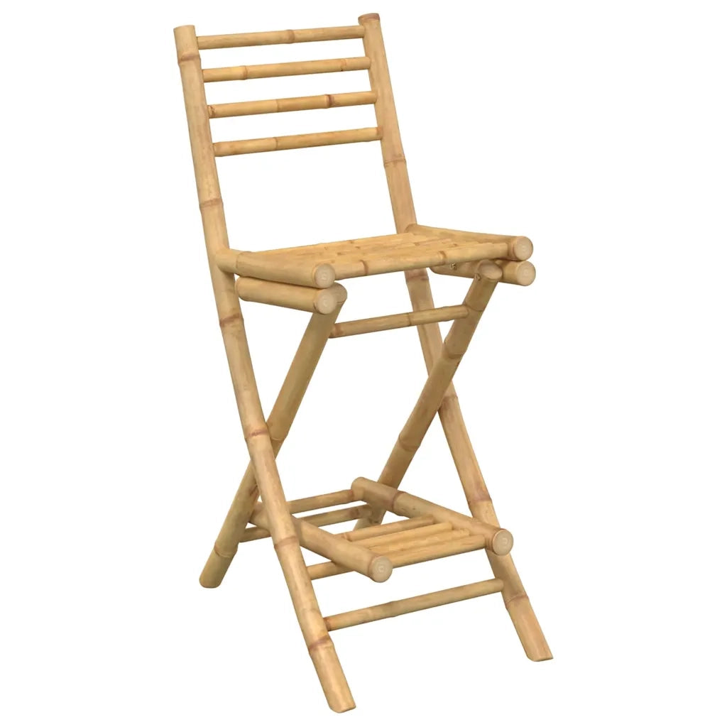 Set Bar da Esterno 3 pz Pieghevole in Bamb¨´ CFW1017137