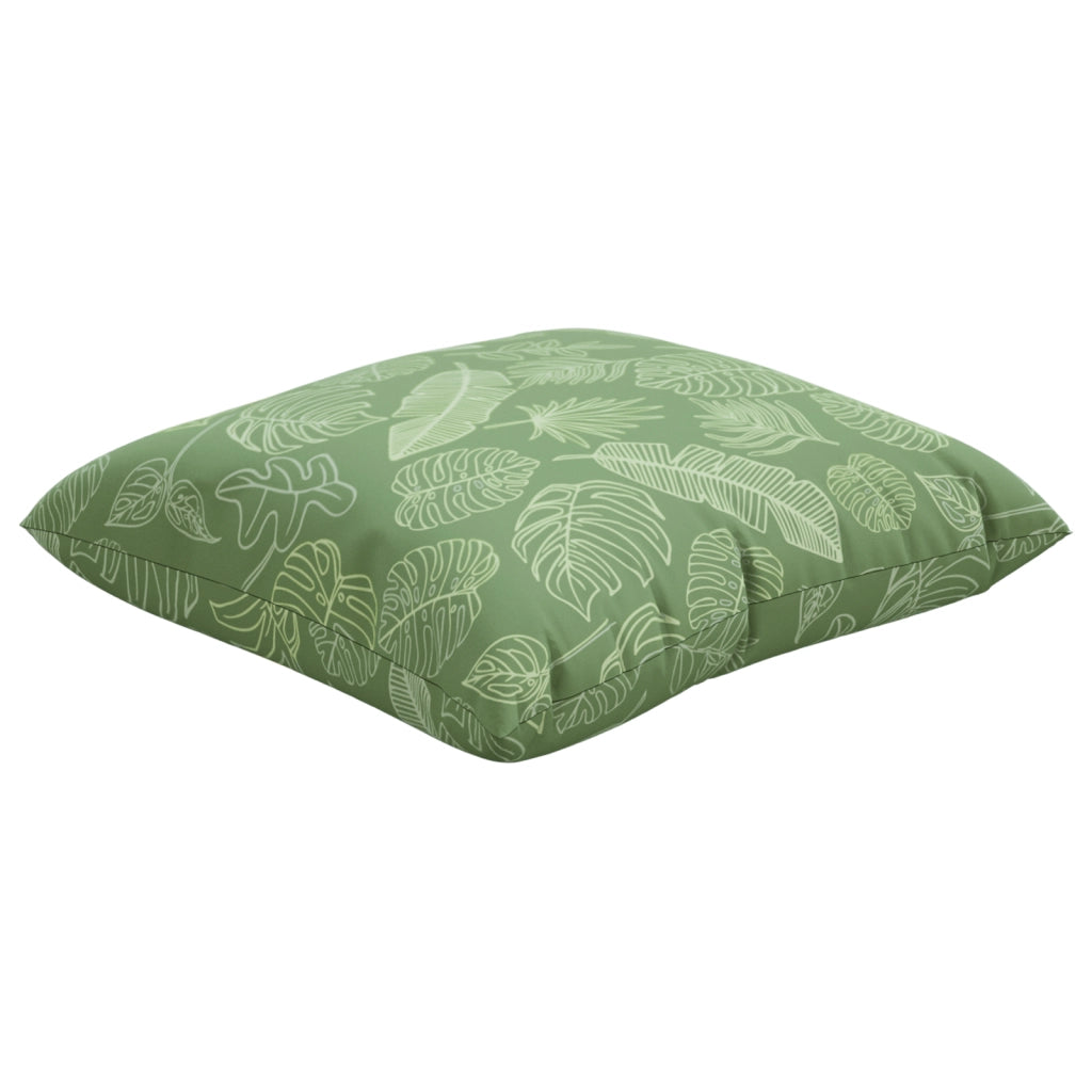 Cuscini 4 pezzi Motivo a foglia 60x60 cm Tessuto