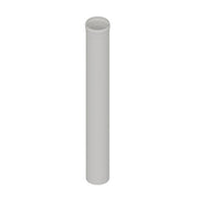 ELEMENTO DIRITTO IN ACCIAIO AISI 304L MT 1 PER CAPPE- Diam. 140 Bianco- DK- pezzi 1