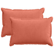 Federa 2 pz HOUTEN Rosso Arancio 30 x 50 cm corduroy 916139