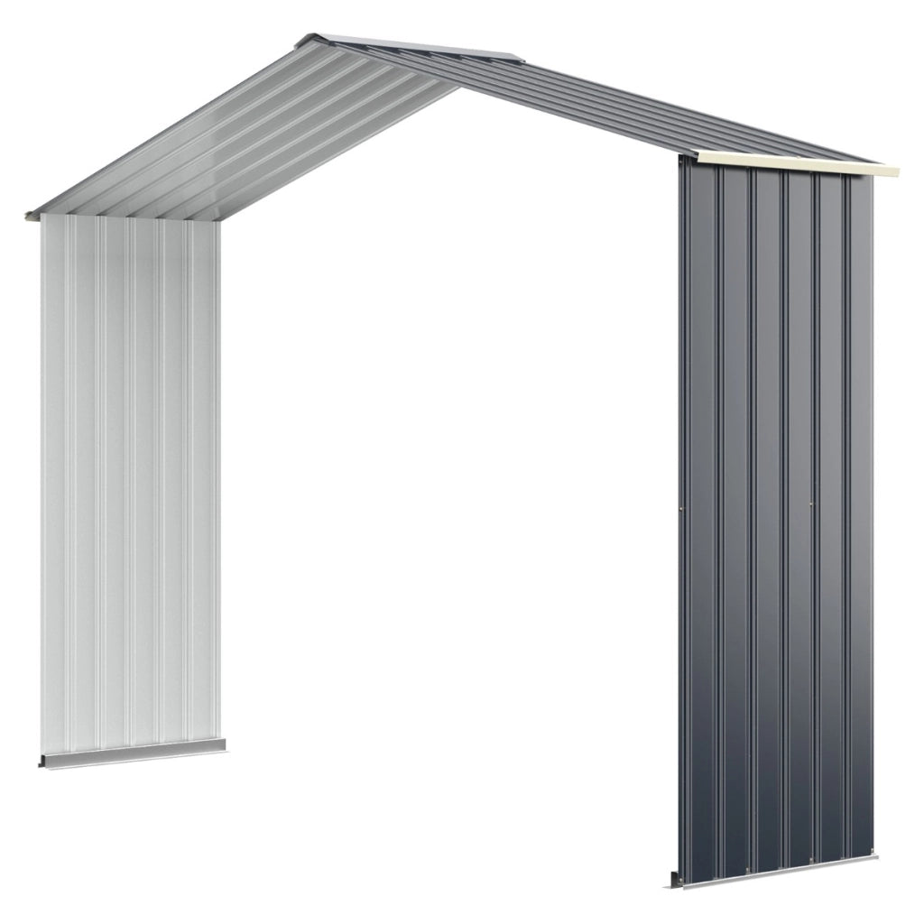 Kit di estensione abbinato per capanno degli attrezzi da giardino, Estensione per casetta organizer 277x64x202cm-Casette da giardino