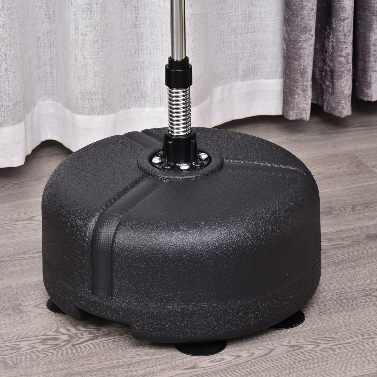 Punching Ball Regolabile Altezza 136-154 cm con Guanti per Allenamento Rosso