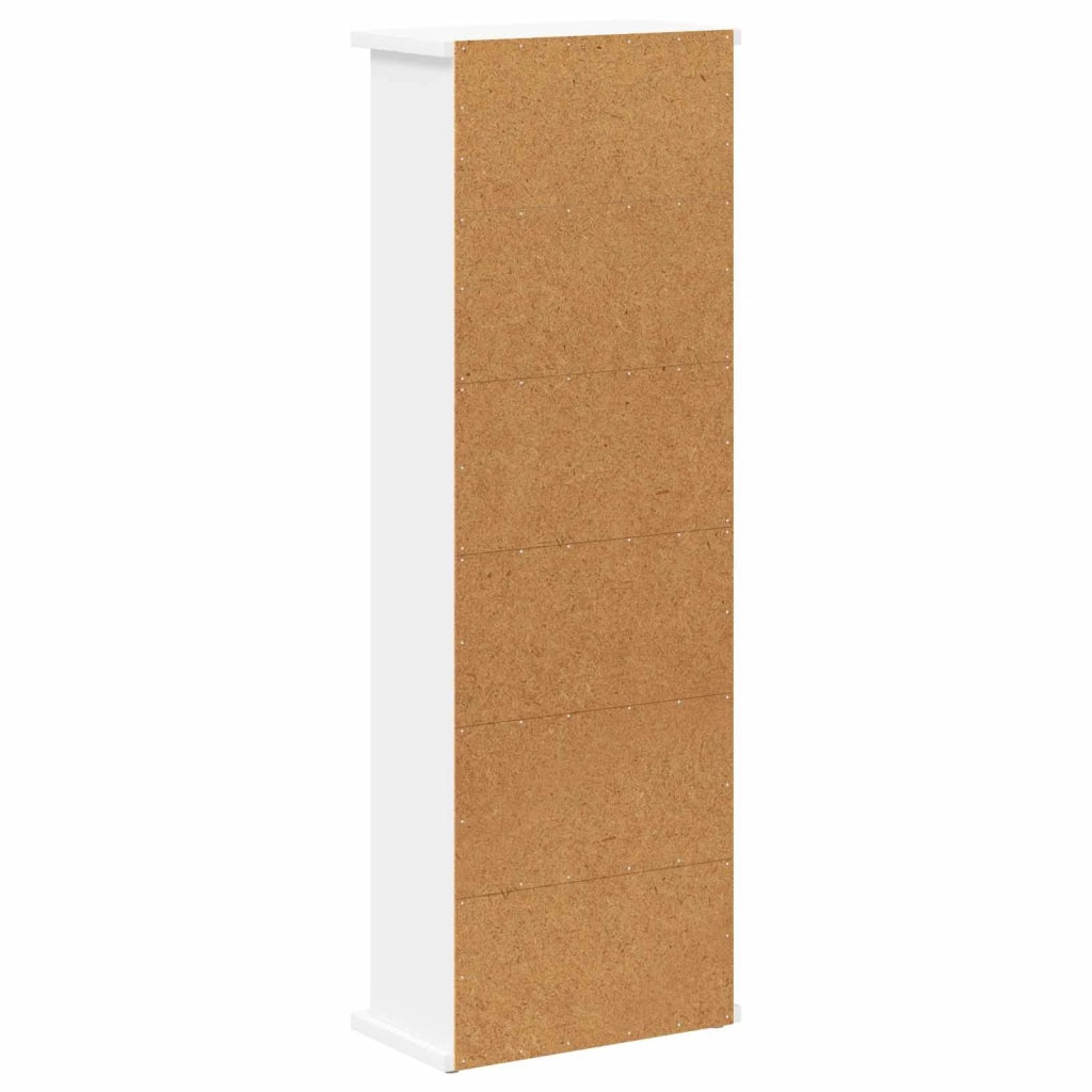 Mobile per CD Bianco 60 x 17 x 92 cm Legno ingegnerizzato 8012746