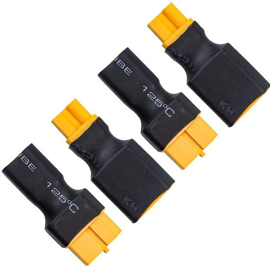 XT30 stekker XT60 a XT30 - Connessione stabile - Formato compatto - Adatto per drone FPV RC - 2 Paar set