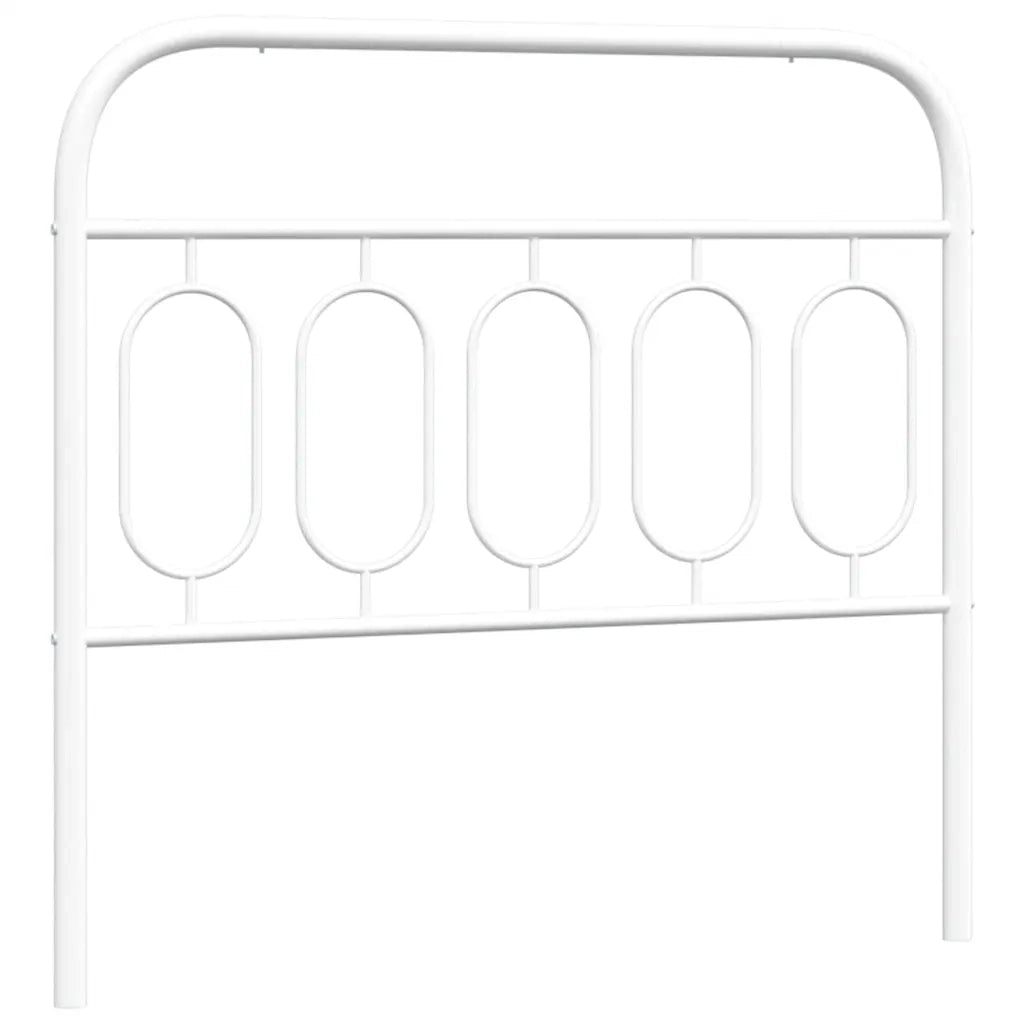 Testiera | Testata di Ricambio in Metallo Bianco 107 cm