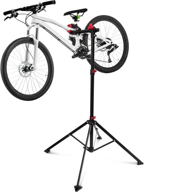 Supporto di Montaggio per Bicicletta - Flessibile & Regolabile in Altezza con Cassa degli Strumenti, Acciaio, Nero