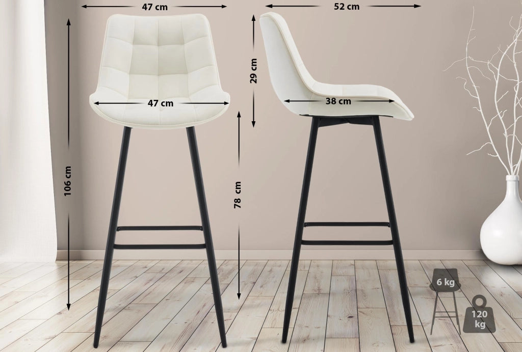 Barhocker Dartford Samt