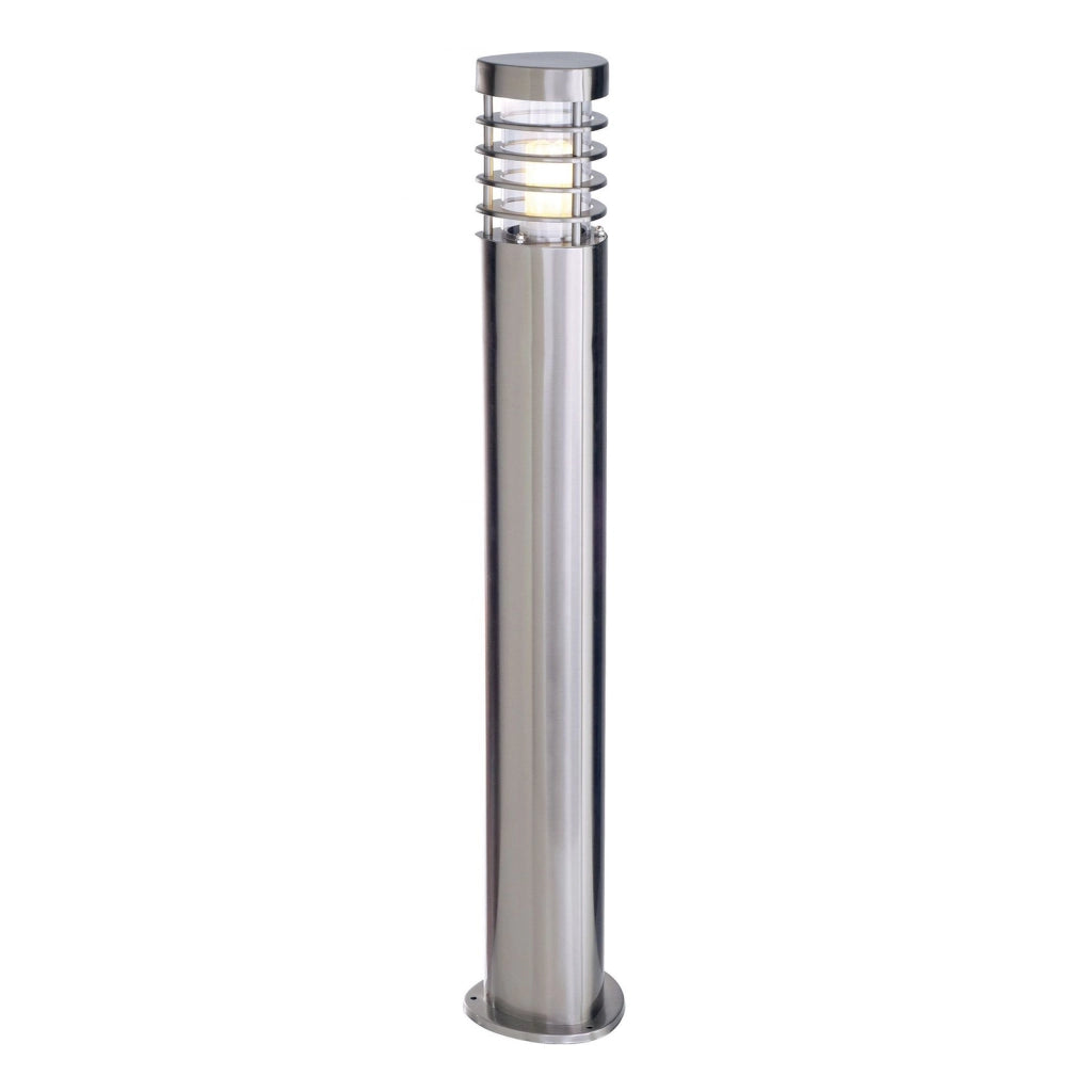 ESTADA Lampione LED palo acciaio inox impermeabile lampada attacco E27 100cm luce giardino cortile viale 230V