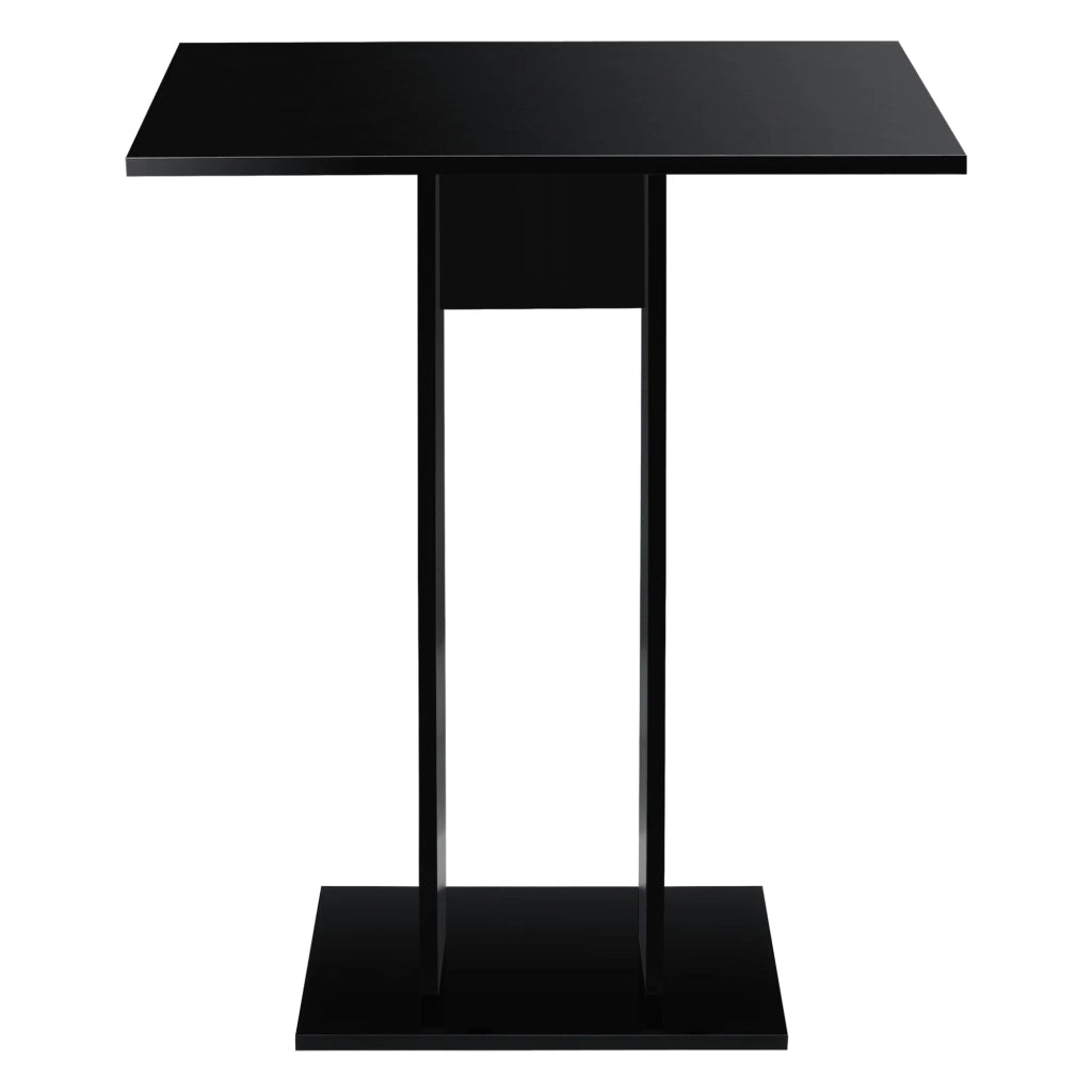 Tavolo da pranzo quadrato per cucina o soggiorno 78 cm nero 03_0006126