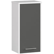 Mobile bagno sospeso AKORD FIN Bianca 30 cm 1 anta inserto frontale Grigio Grafite 30x22,5x60 cm
