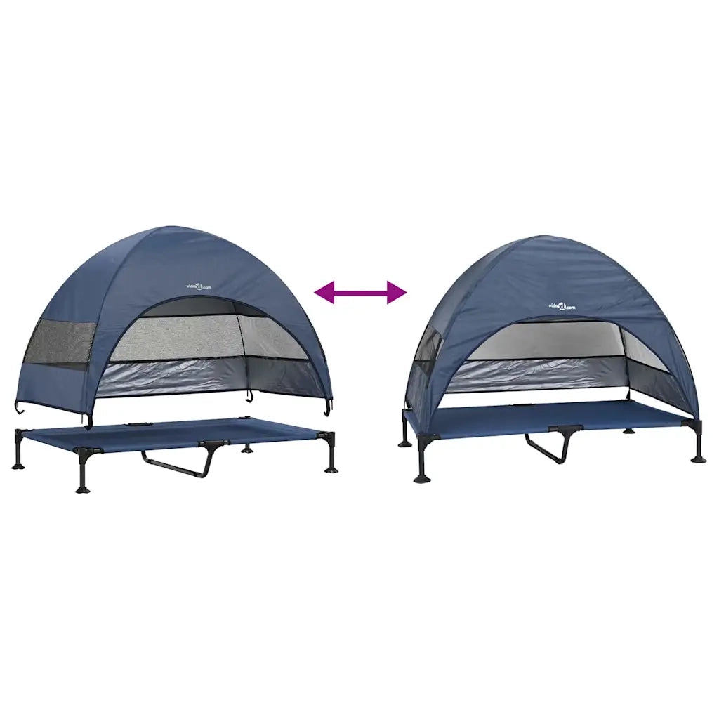 Letto per Cani Elevato Blu navy 127 x 81 x 108 cm 42008223