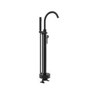 Rubinetteria stondata per vasca freestanding finitura nera opaca | Ava