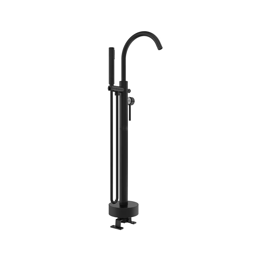 Rubinetteria stondata per vasca freestanding finitura nera opaca | Ava
