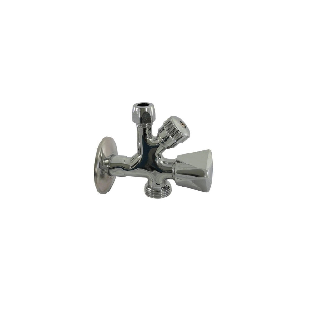 Rubinetto filtro combinato con rosone da 1/2" attacco lavatrice lavastoviglie