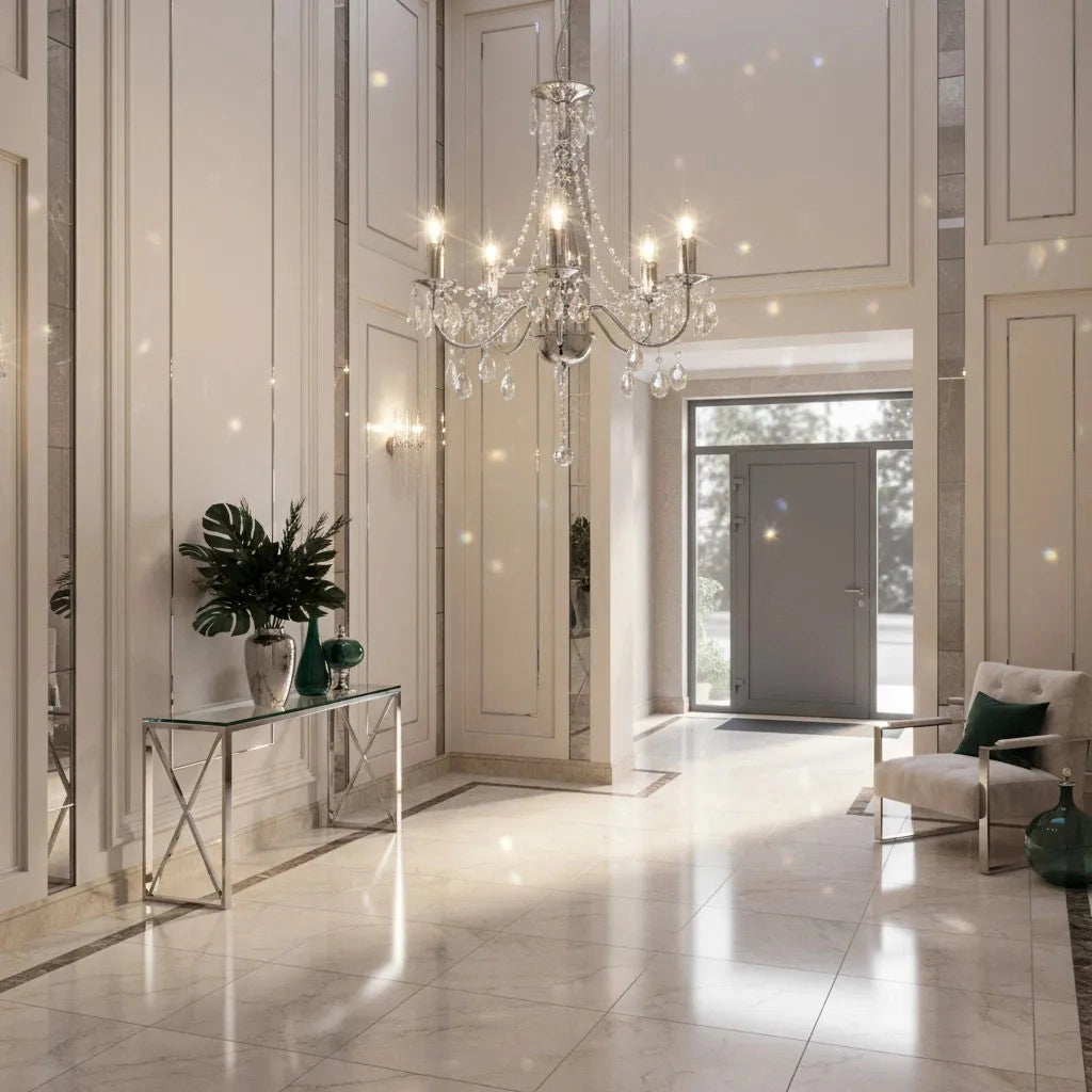 Lampada Da Soffitto Ebt014-5cp Chrome