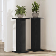Porta piante 2 pz Quercia nera 30x30x80 cm Legno ingegnerizzato