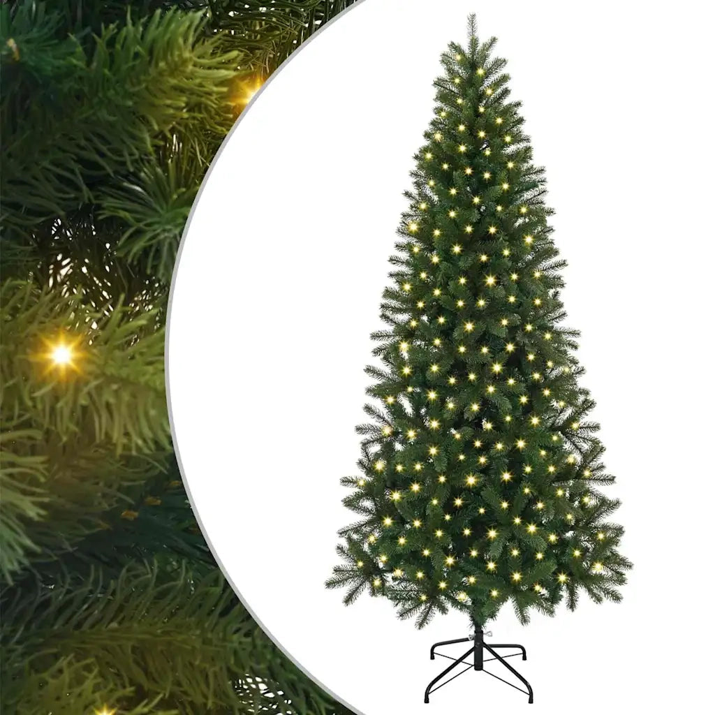 Albero di Natale artificiale con 300 LED Verde 240 cm PE e PVC 3397376