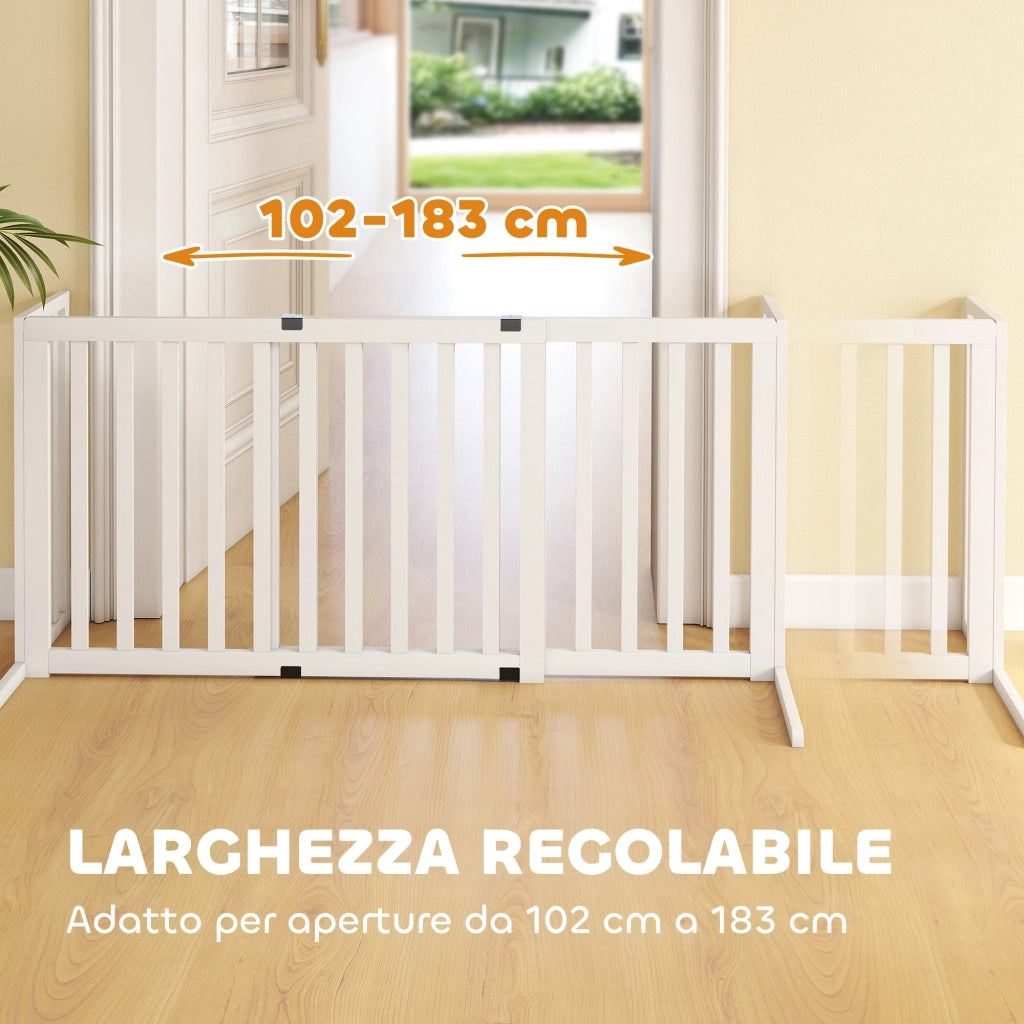 Scarpiera in Legno Bianco per Cani ¨C Minimal ¨C 102-183x57x70 cm