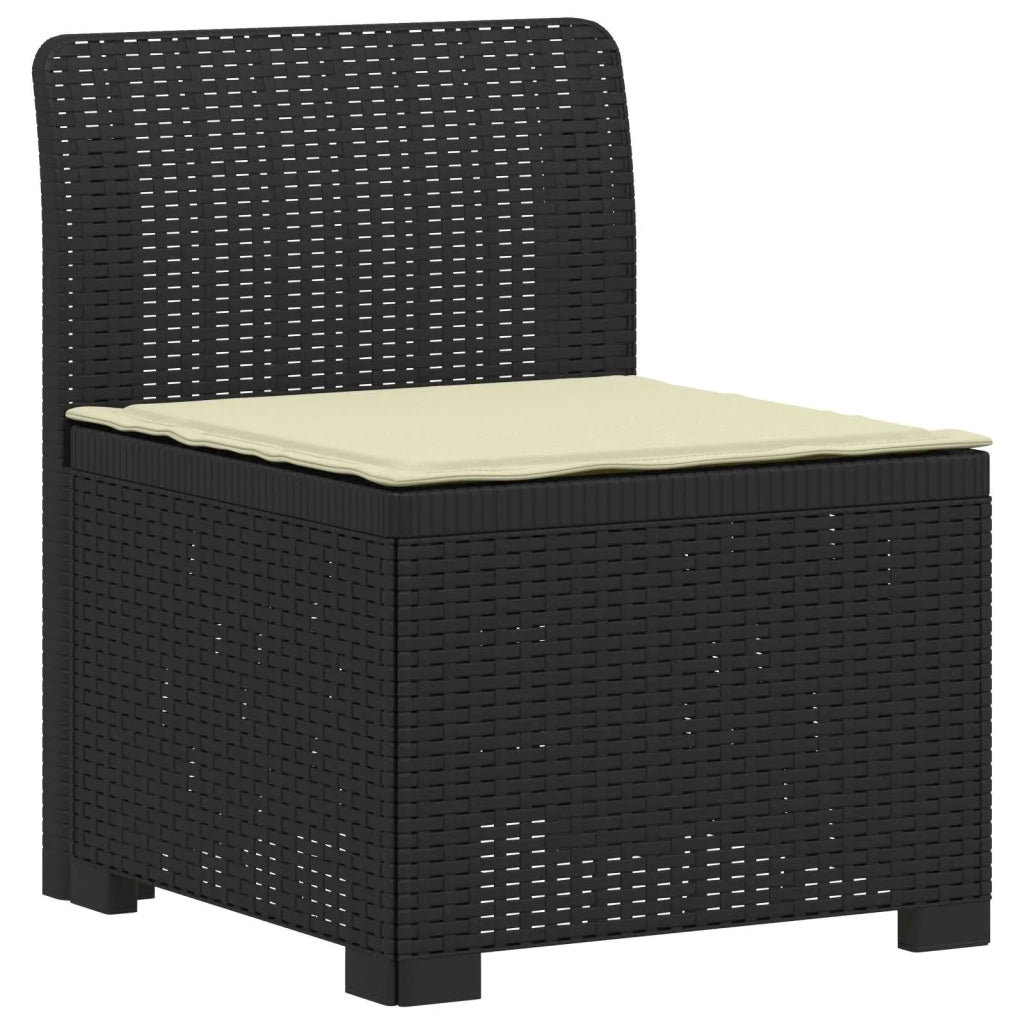 Divano da Giardino 5 Posti con Cuscini Stile Rattan PP 3443890