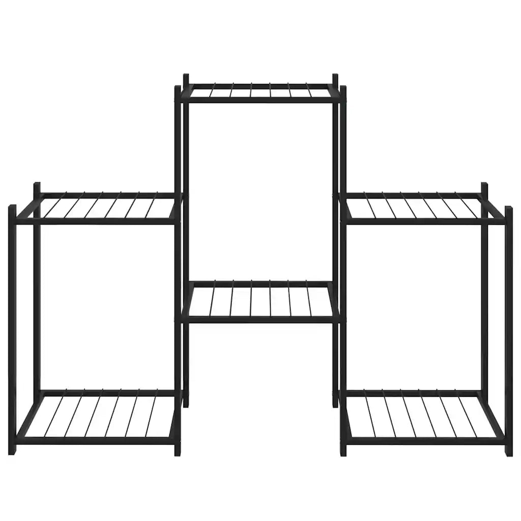 Portafiori | Sostegno per piante 83x25x60 cm Ferro Nero