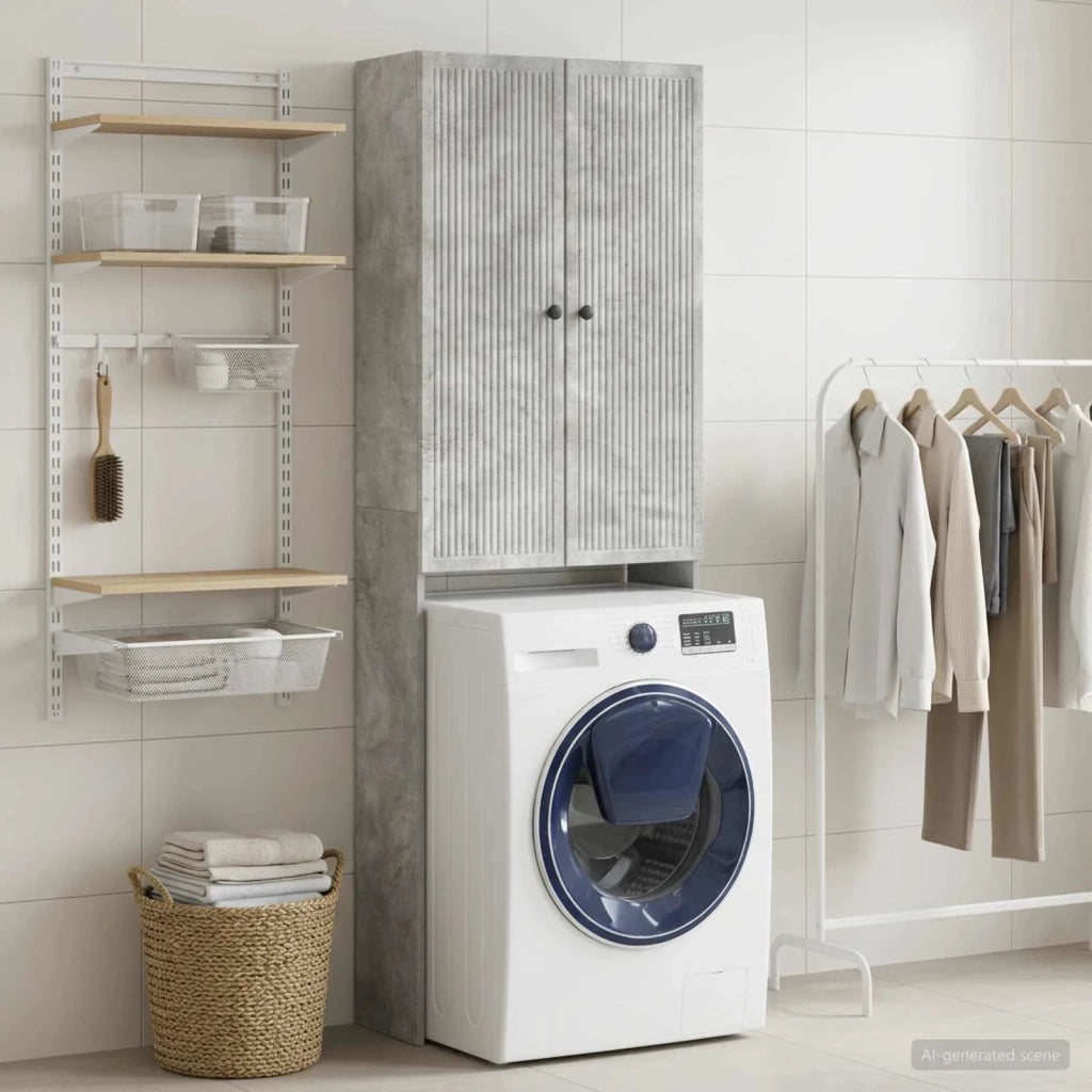Mobile Bagno EDE Grigio Cemento 66 x 25,5 x 190 cm 896038