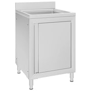 Lavello da cucina professionale 60 x 60 x 96 cm in acciaio inox 02_0000723