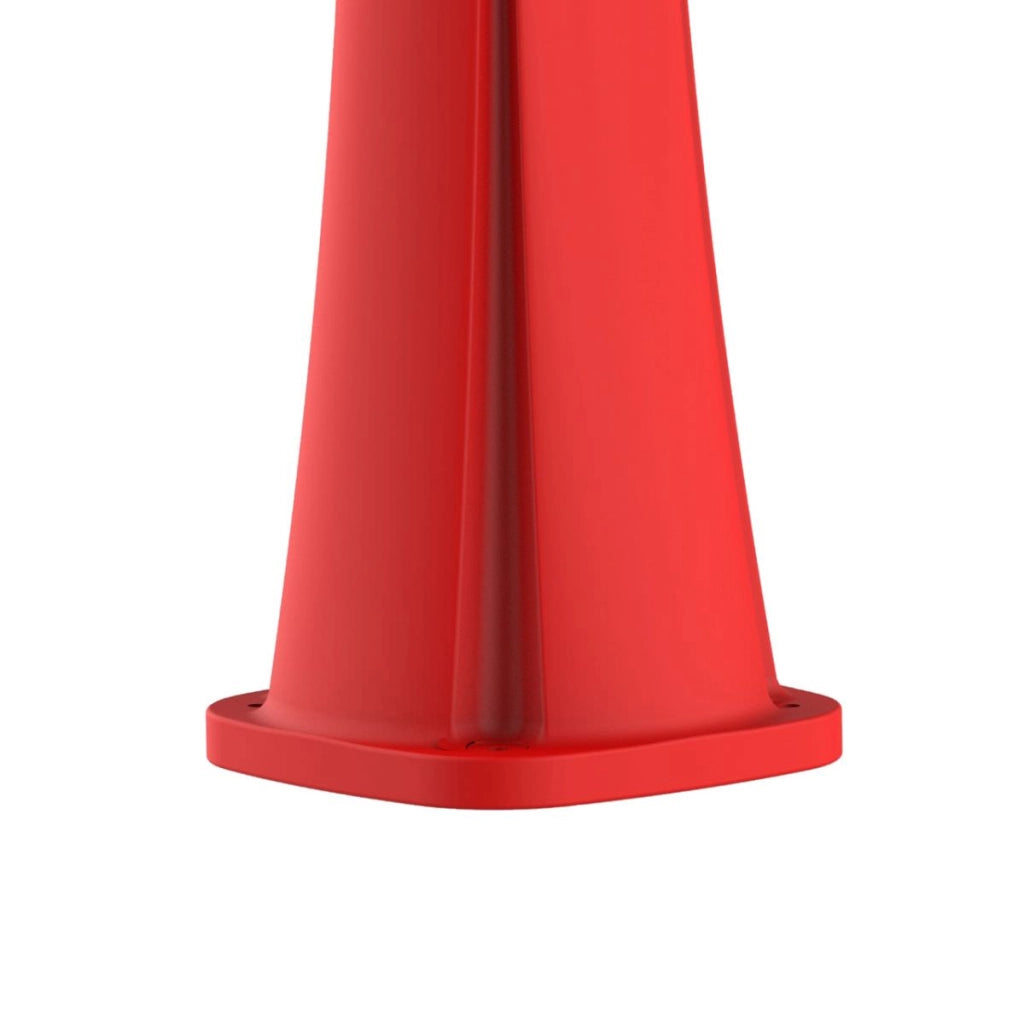 MPC Doccia Rossa in Polietilene HD Altezza 226 cm Serbatoio 25 Litri Soffione Rotondo 10 cm e Lavapiedi Ideale per Giardino e Piscina Modello Rio